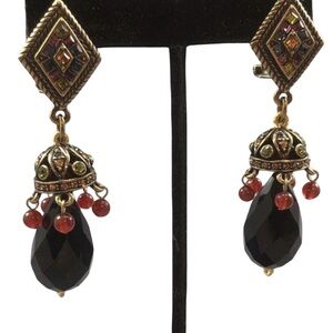 Heidi Daus Rhinestone Omega Clip Earrings